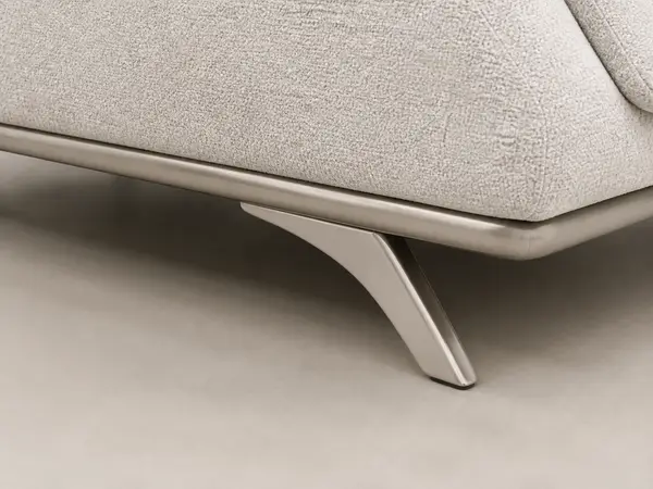 Oatmeal boucle 3+2 sofa set – close-up detail view